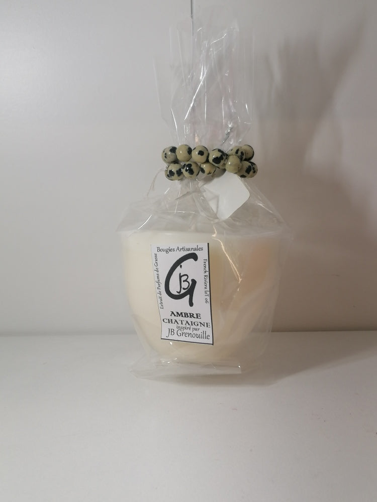 Recharge pour bougie parfumée - Ambre Châtaigne, Petite