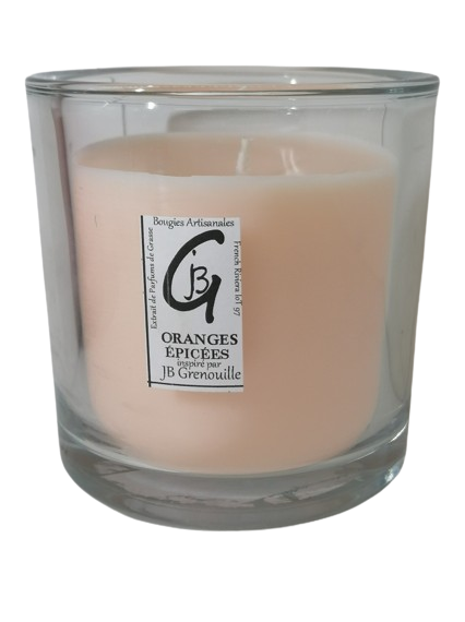 Bougie Parfumée Orange Épices - Grande