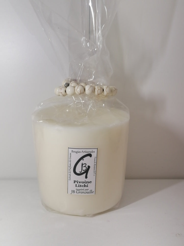 Recharge pour bougie parfumée - Pivoine Litchi, Grande