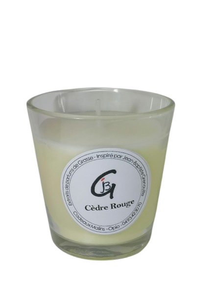 Bougie parfumée Cèdre Rouge  - Petite