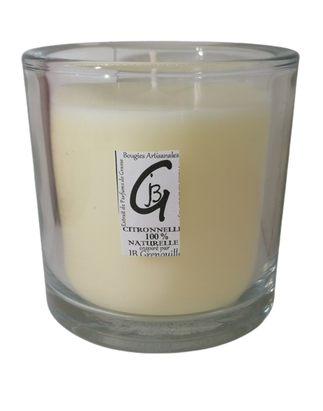 Bougie Parfumée Citronnelle Naturelle - Grande