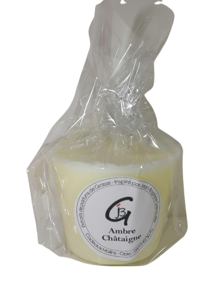 Recharge pour bougie parfumée - Ambre Châtaigne, Petite