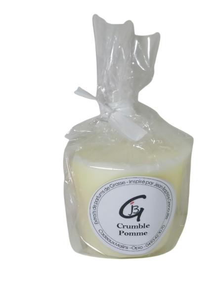 Recharge pour bougie parfumée  - Crumble Pomme, Petite