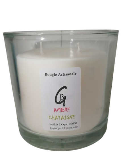 Bougie Parfumée Ambre chataigne - XL