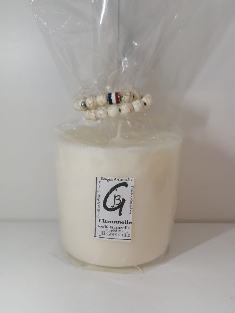 Recharge pour bougie parfumée  - Citronnelle/Naturelle, Grande