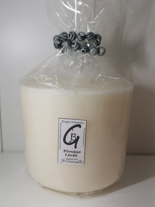 Recharge pour bougie parfumée  - Pivoine Litchi, XL